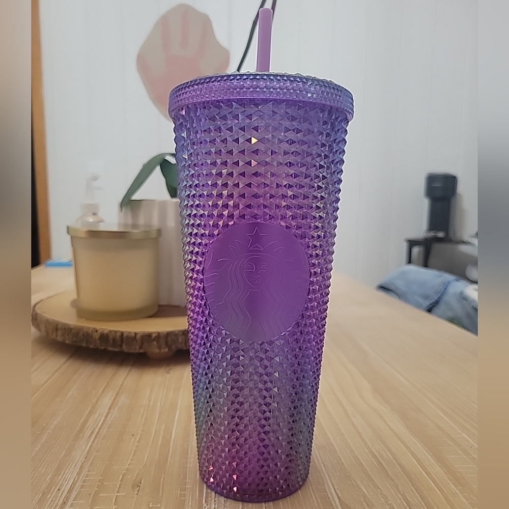 Starbucks venti tumbler purple oil slick